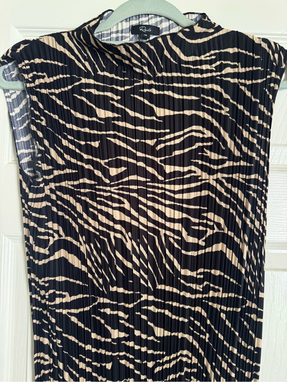 RAILS Black & Beige Zebra Print Dress